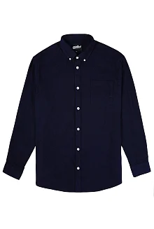 Однотонная хлопковая рубашка Модель 25-01