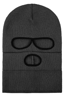 2203-ГР Вязаная балаклава-трансформер