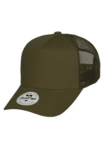 401-5-1-123-025C Пятипанельная однотонная хлопковая с загнутым козырьком