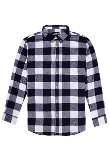 Фланелевая рубашка в клетку Модель 25-05