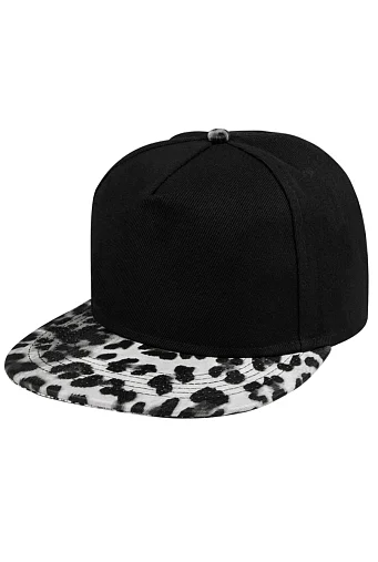 16029 Бейсболка с леопардовым козырьком