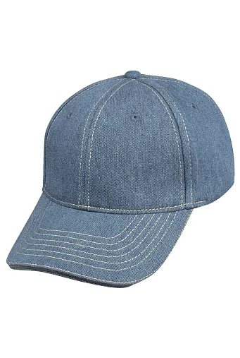 K2018 Джинсовая c жёлтой строчкой