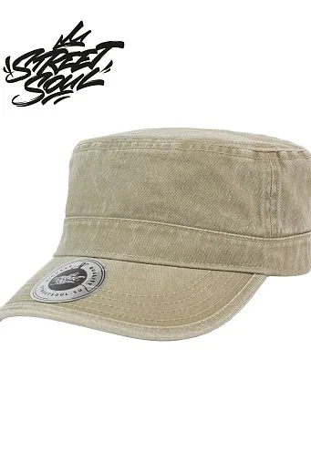 151-0-1-022-893C Кепка немка из стиранного хлопка