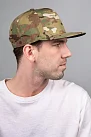 W72 Камуфляжный снэпбэк козырёк чёрный снизу