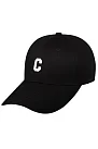 15127-C Бейсболка с буквой С-Wht