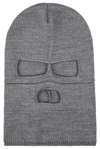 2203-ГР Вязаная балаклава-трансформер