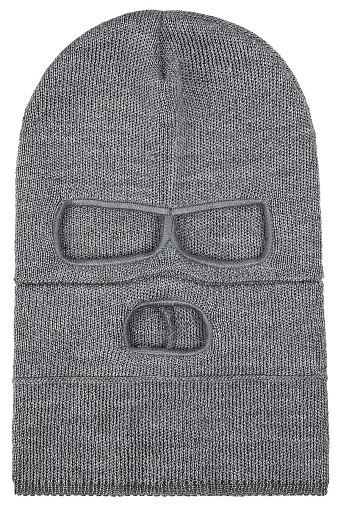 2203-ГР Вязаная балаклава-трансформер