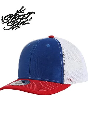 812-6-3-000-004CP Трёхцветная кепка дальнобойщика